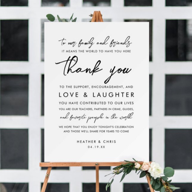 Rustic Thank You For Coming To Our Wedding Sign (Creator Uploaded)