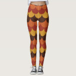 Rustic Thanksgiving Holiday Fall Autumn Colorful Leggings at Zazzle