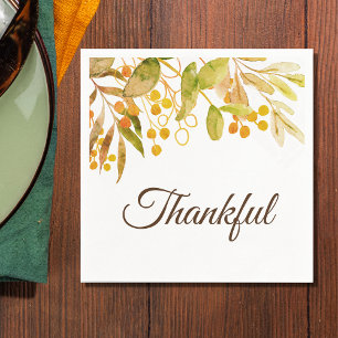 Rustic Thanksgiving  Napkins