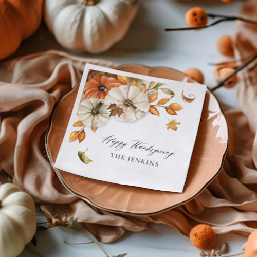 Rustic Thanksgiving Paper Napkin