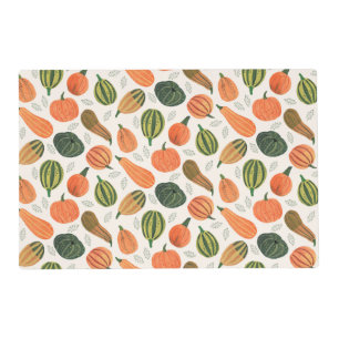 Rustic Thanksgiving pumpkin pattern Placemat