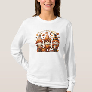 Rustic Thanksgiving Pumpkin Watercolor Autumn T-Shirt