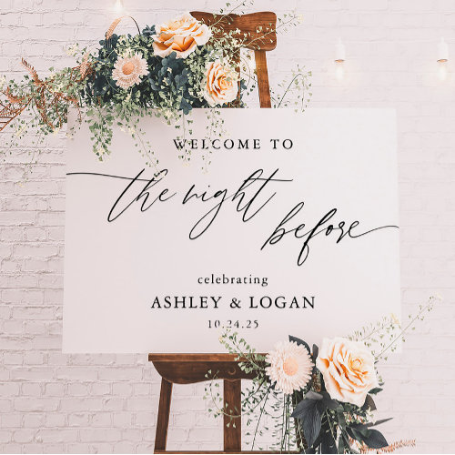 Rustic The Night Before Rehearsal Dinner Welcome