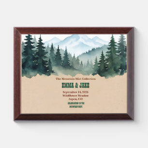 Rustic The Woodland Award Plaque