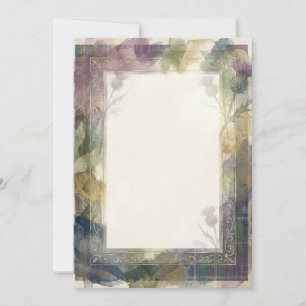 Rustic Thistle Add Your Own Text Invitation