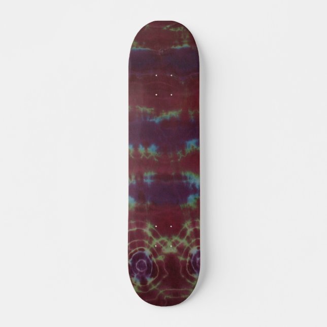 Rustic Tie Dye Skateboard Deck (Front)