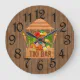 Rustic Tiki Bar Large Clock | Zazzle