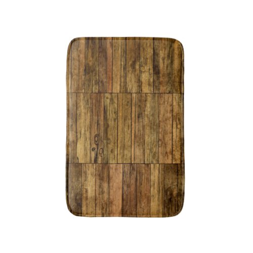 Rustic_Toned Barn Wood_Board effect Art Sample Bathroom Mat