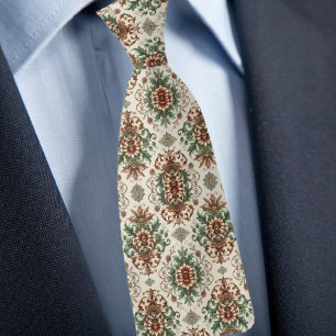 Rustic Traditional Elegant Pattern Neck Tie