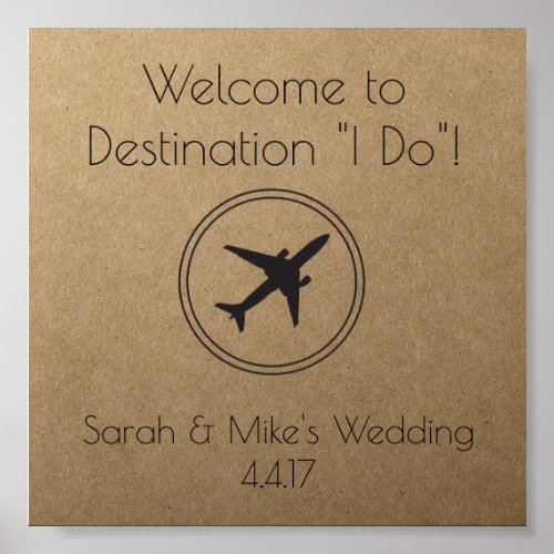 Rustic Travel Themed Decoration_Wedding Sign