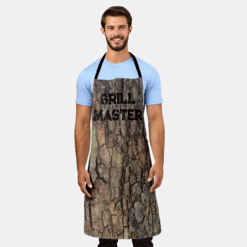 Rustic tree bark outdoor natural pattern  apron