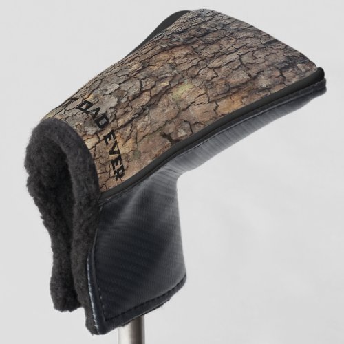 Rustic tree bark outdoor natural pattern golf head cover