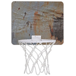 Rustic Tree Bark Photo Natural Pattern Nature Mini Basketball Hoop