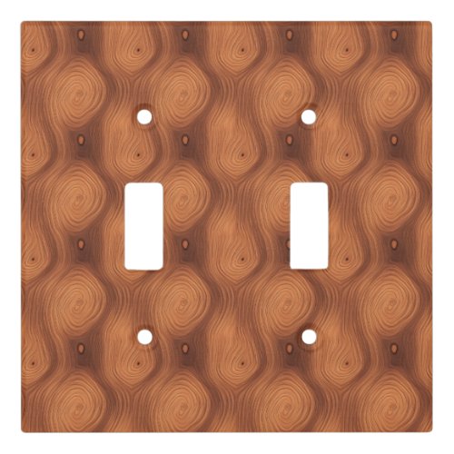 Rustic Tree Knots Design Light Switch Cover