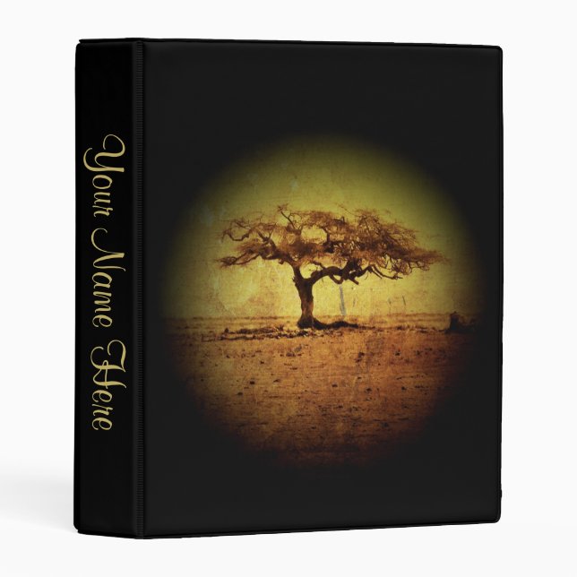 Rustic Tree Mini Binder (Front/Spine)