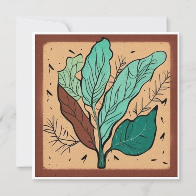 Rustic Tree Of Life blank note card (Front)
