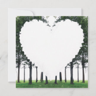 Rustic Tree Of Life Heart blank note card