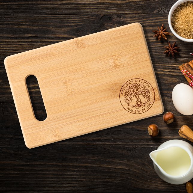 Rustic Tree of Life Kitchen Charcuterie  Engraved Cutting Board (Creator Uploaded)
