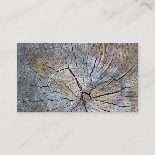 Rustic Tree ring pattern  Business Card