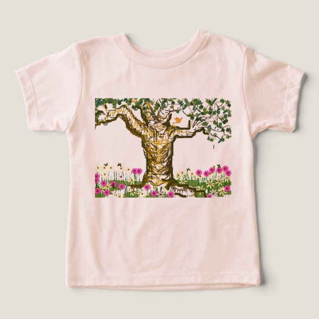 Rustic Tree Toddler T-shirt (Design Front)