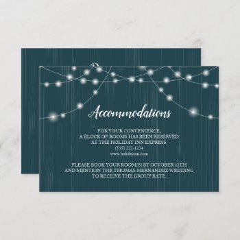 Rustic Tree Wedding Insert Invitation by goskell at Zazzle