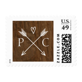 Rustic Tree Wedding Postage