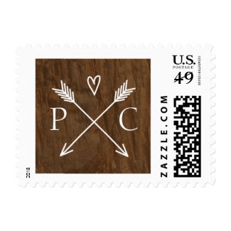 Rustic Tree Wedding Postage at UniqueRusticWeddingInvitations.com