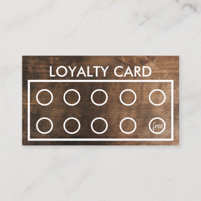 Rustic Trendy Loyalty Card (Front)