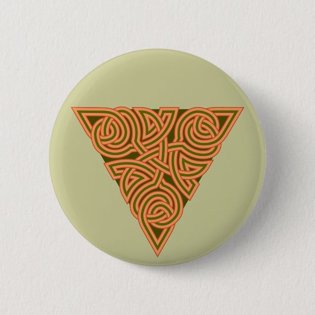 Rustic Triangle Knot Round Button (Front)