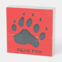 red bear paw print