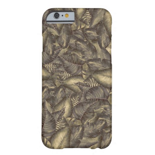 Rustic Tropical Leaves Botanical Elegant Vintage Barely There iPhone 6 Case