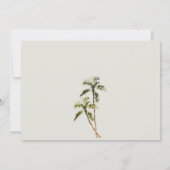Rustic Tropical Palm Trees Beach Sand Wedding Invitation (Back)