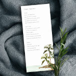 Rustic Tropical Palm Trees Beach Sand Wedding Menu Invitation<br><div class="desc">For any further customisation or any other matching items,  please feel free to contact me at yellowfebstudio@gmail.com</div>