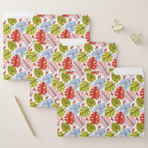 Rustic Tropical Summer Foliage Garden File Folder