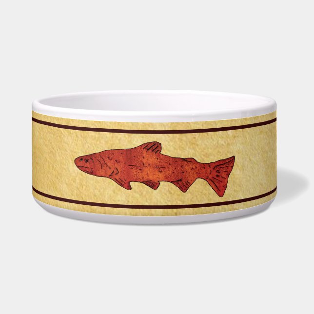 Rustic Trout Bowl (Front)