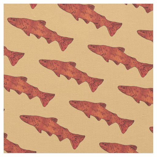 Rustic Trout Fabric