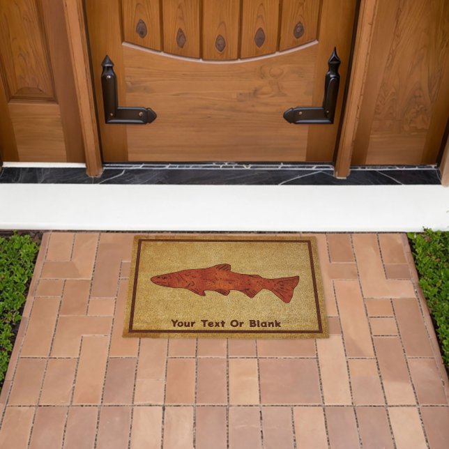 Rustic Trout Fiber Doormat (Insitu (Outdoor))