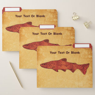 Rustic Trout File Folder