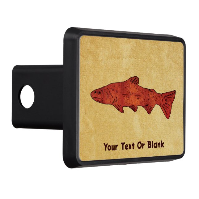 Rustic Trout Hitch Cover (Right)