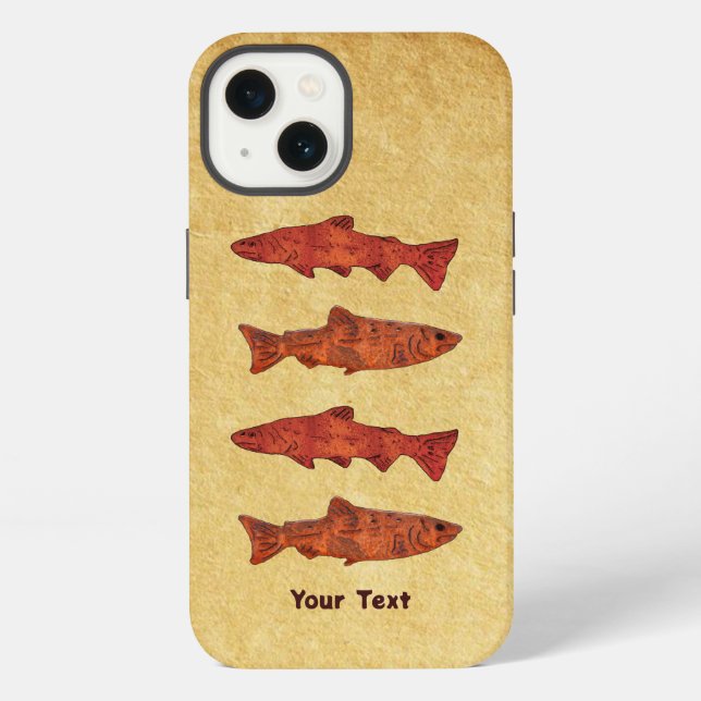 Rustic Trout Iphone Case (Back)