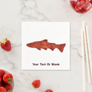Rustic Trout Napkins