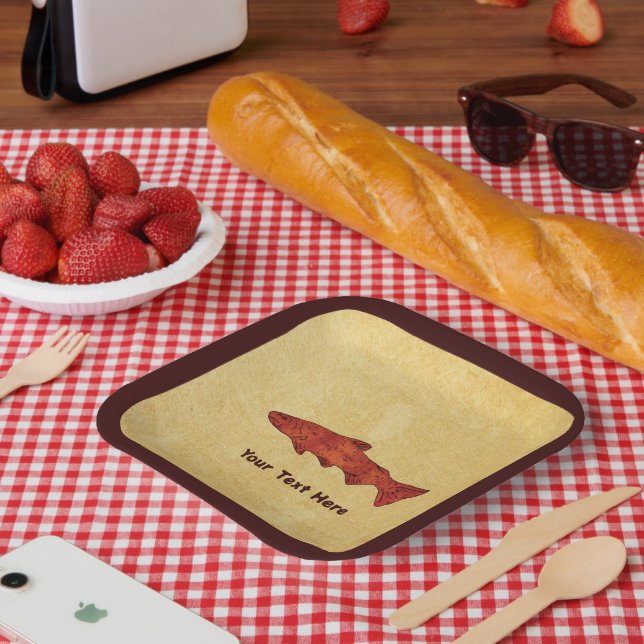 Rustic Trout Paper Plates (Picnic)