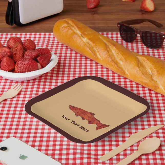 Rustic Trout Paper Plates (Picnic)