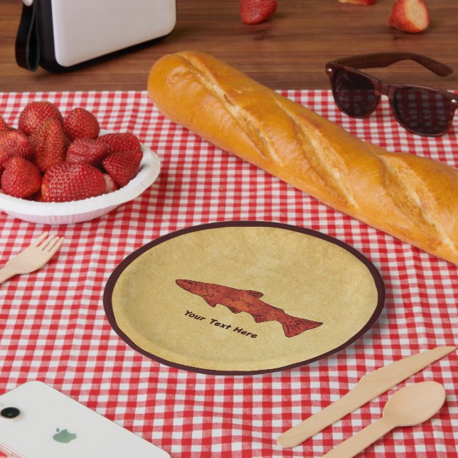Rustic Trout Paper Plates (Picnic)