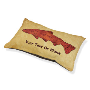 Rustic Trout Pet Bed