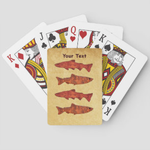 Rustic Trout Poker Cards