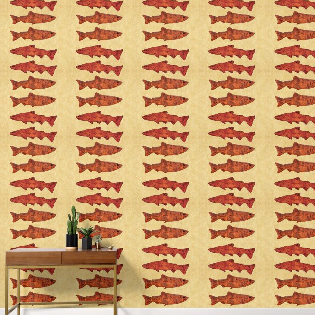 Rustic Trout Wallpaper (Hallway)