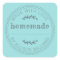 Rustic Turquoise Homemade Label