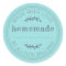 Rustic Turquoise Homemade Label