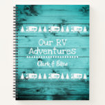 Rustic Turquoise Wood Camping Custom Rv Journal at Zazzle